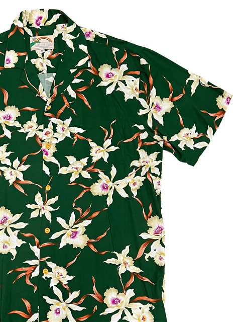 Paradise Found - Star Orchid RAINFOREST Rayon Men's Hawaiian Shirt