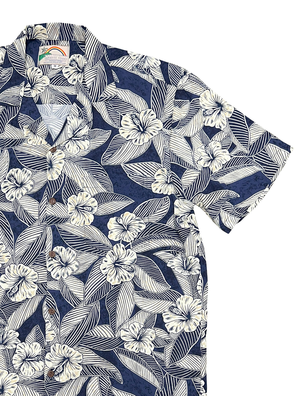Paradise Found - Hibiscus Twilight Beige Men's Hawaiian Shirt