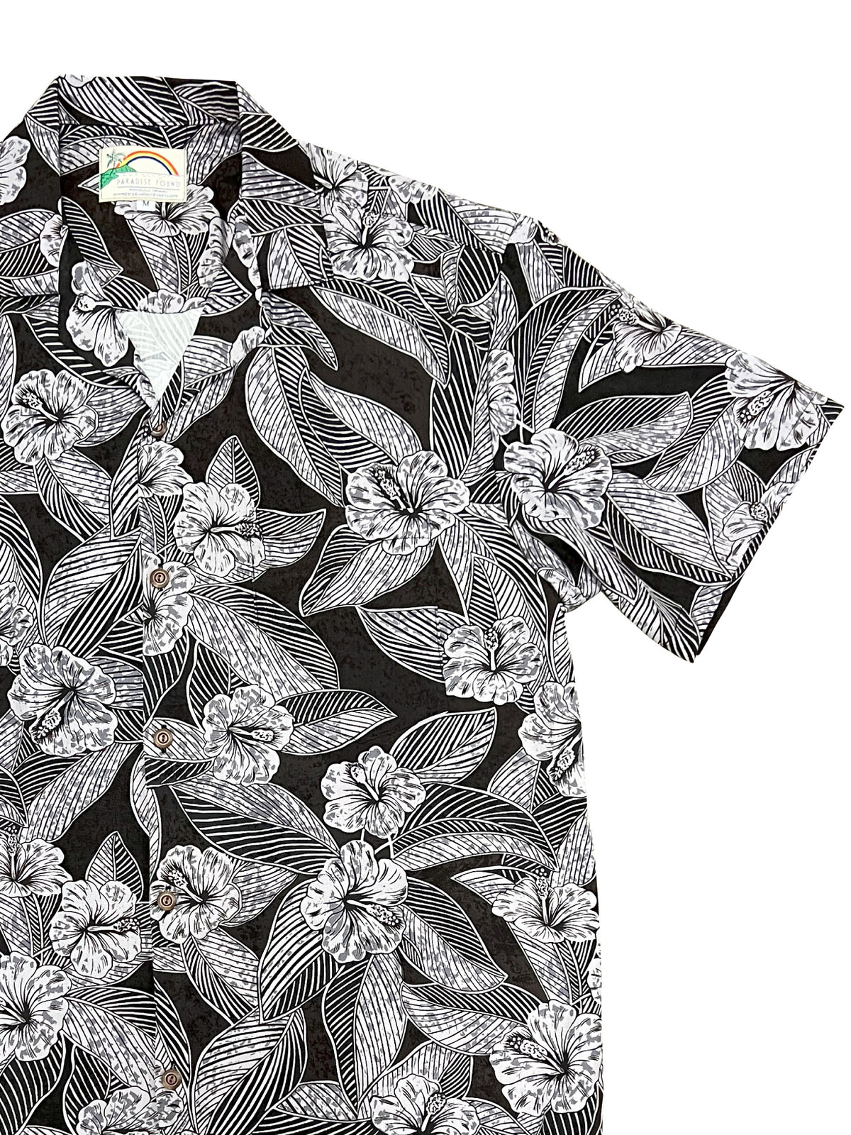 Paradise Found - Hibiscus Twilight Black Men's Hawaiian Shirt