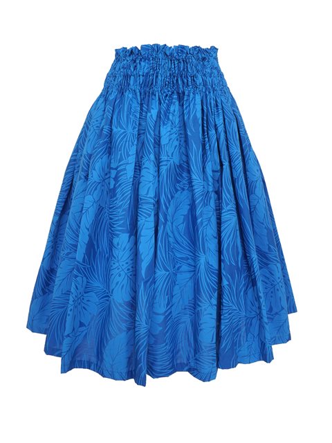 Monstera Royal Poly Cotton Hula Pau Skirt