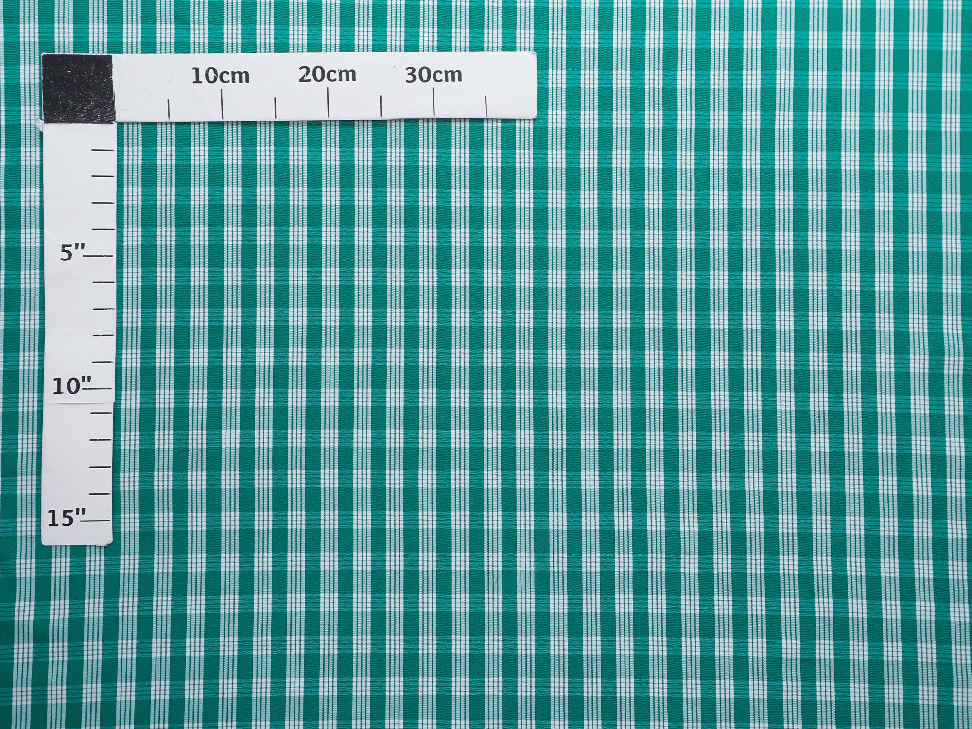 Ka Makani - Spruce Green 100% Cotton Twill Gingham Palaka Hawaiian
