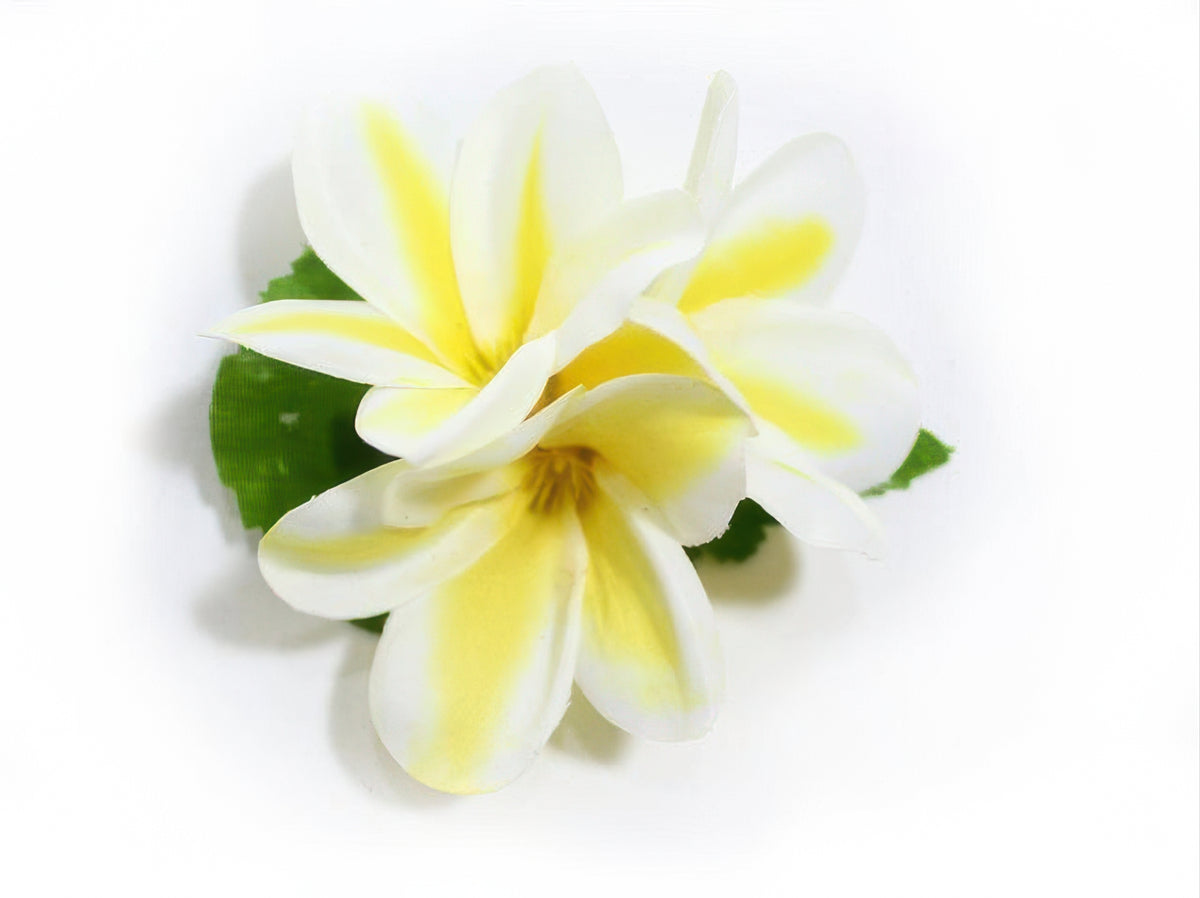 Ka Makani - Yellow Extra Small Plumeria Hair Clip 3"