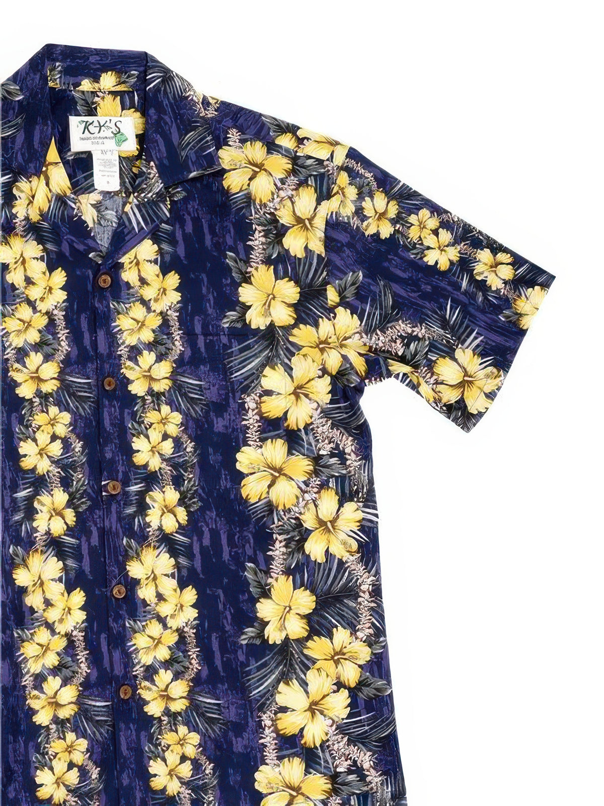 Ky's - Lei of Aloha Cotton Poplin Men's Hawaiian Shirt