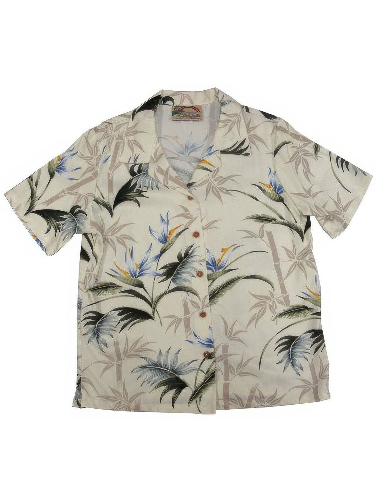 Paradise Found - Bamboo Paradise Cream Rayon Women's Hawaiian Shirt