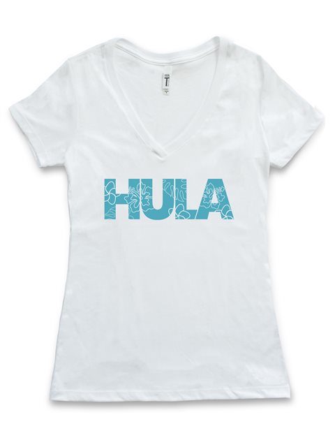 Honi Pua - Tropical Hula Ladies Hawaiian T-Shirt