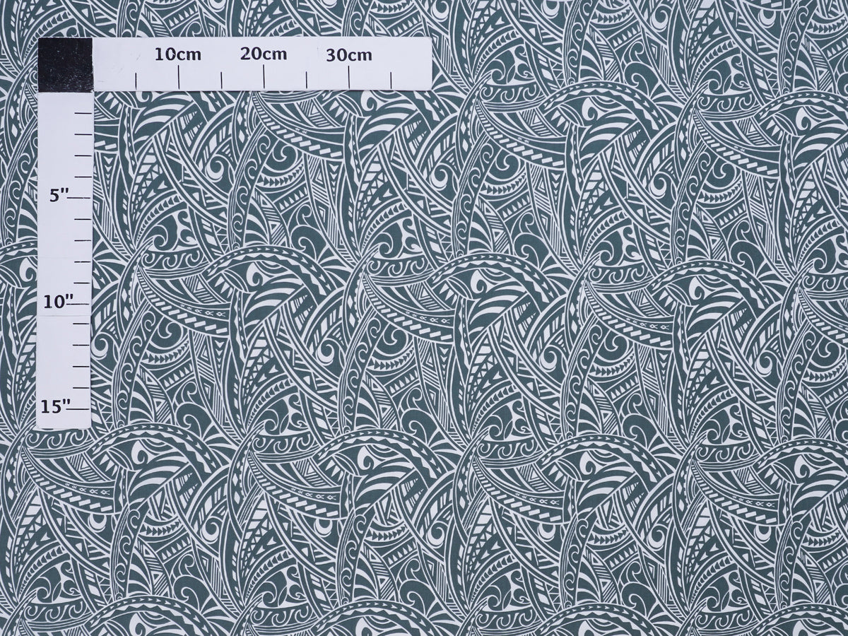 Tribal Tattoo Sage Poly Cotton SH07R-861