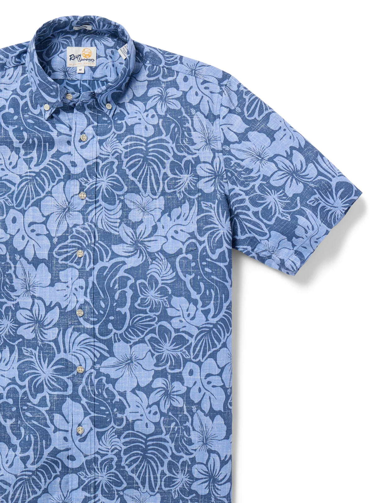 Reyn Spooner - Puamana Horizon Blue Spooner Kloth Men's Hawaiian Shirt Classic Fit
