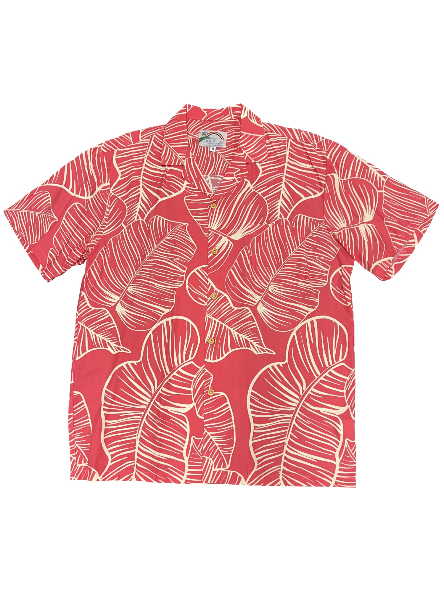 Paradise Found - Taro Leaf Coral Men's Hawaiian Shirt – Kamakani