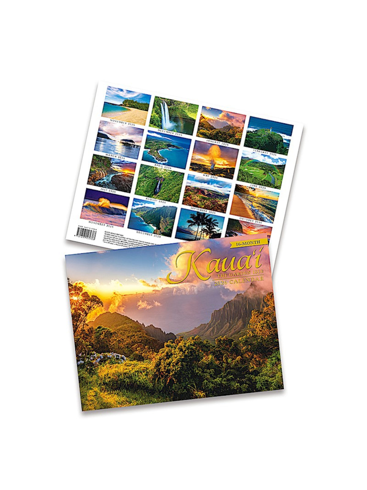 Hawaiian 2026 Calendar - KAUA'I, THE GARDEN ISLE Trade Calendar