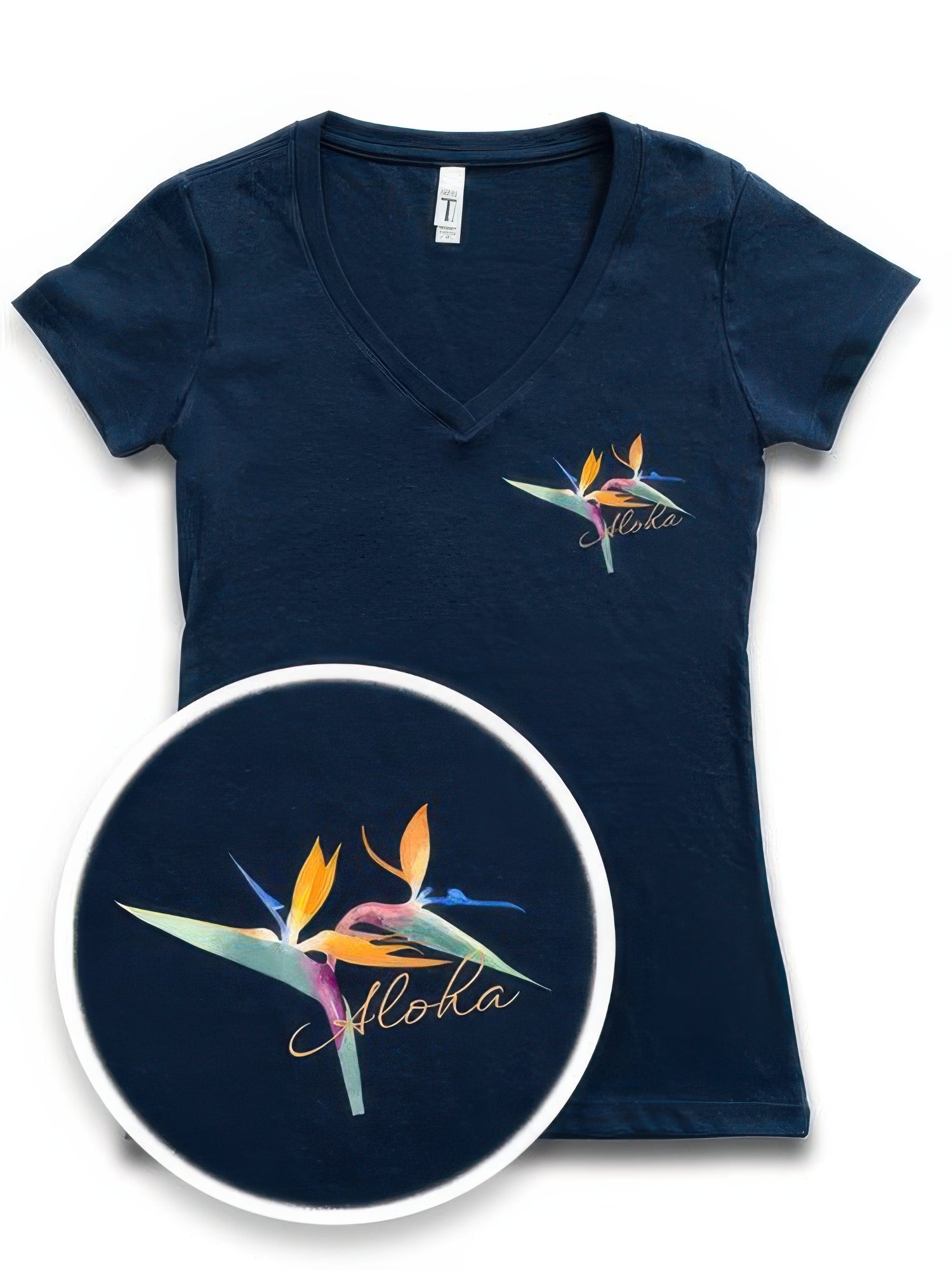 トップス KEONI OF HAWAII BIRD OF PARADISE Honi Pua - Bird of Paradise Unisex Hawaiian T-Shirt – Kamakani