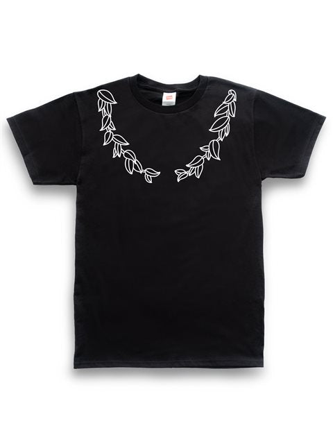 Honi Pua - Maile Lei White Unisex Hawaiian T-Shirt