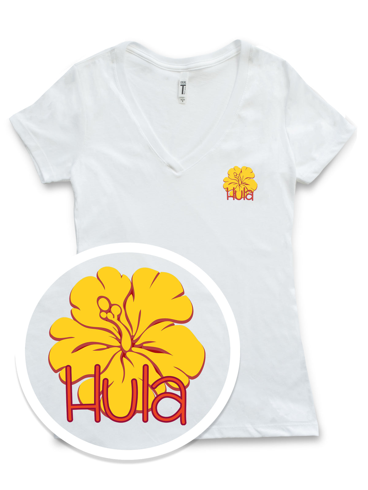 Honi Pua - Hibiscus HULA Mini Ladies Hawaiian T-Shirt