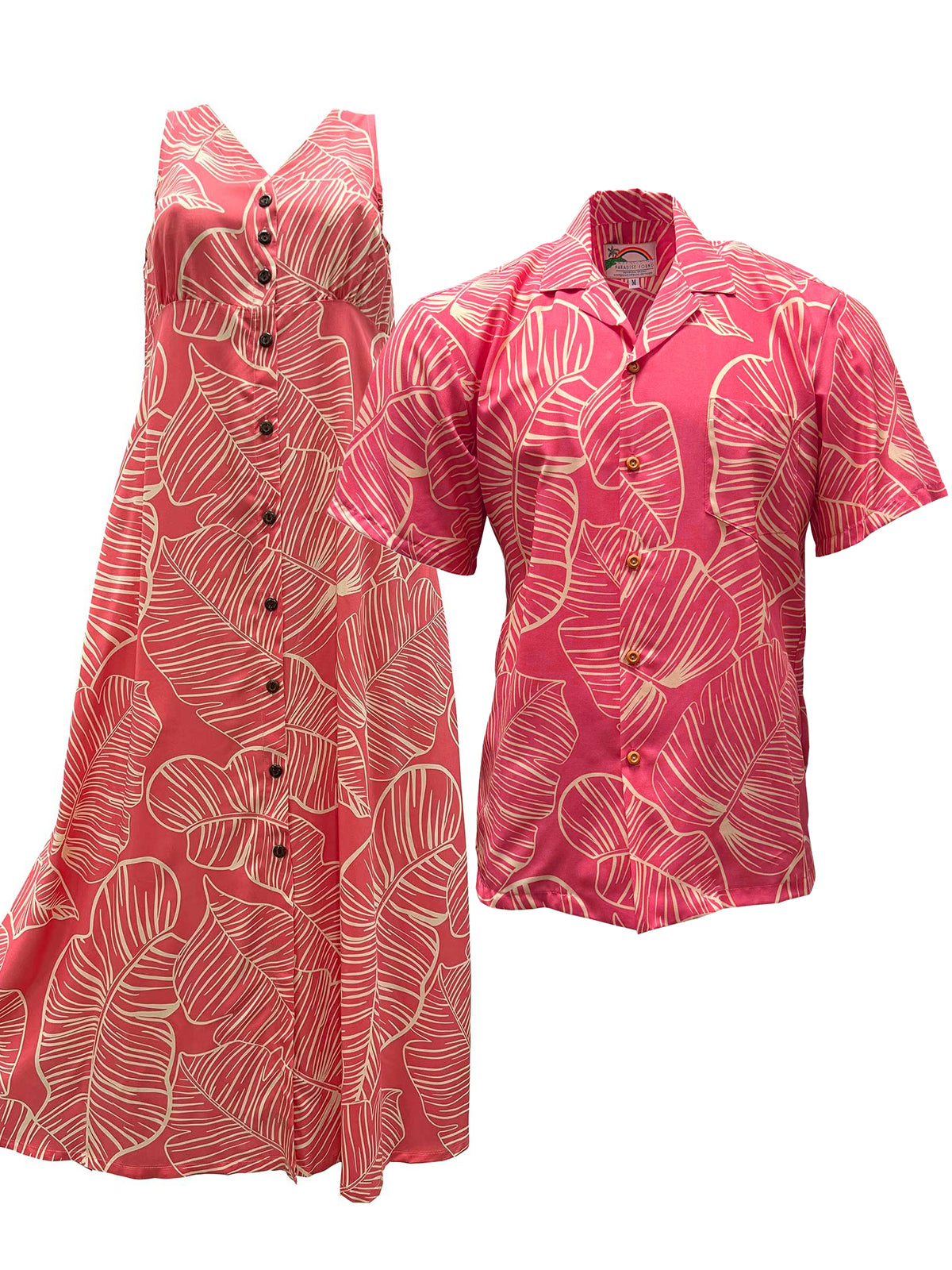 Hawaiian Dress & Aloha Shirt Matching Outfit