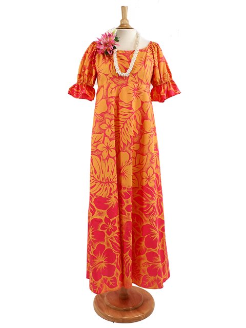 formal hawaiian dresses Hawaiian Dress and Shirt Couple Matching Bundle