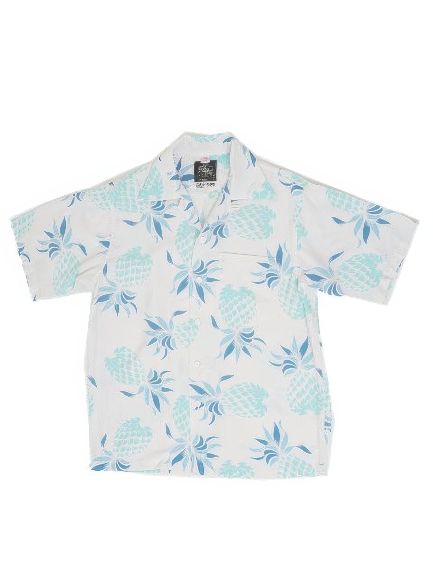 Kona Bay - Kids Aloha Shirt [Pineapple / Blue / Rayon] – Kamakani
