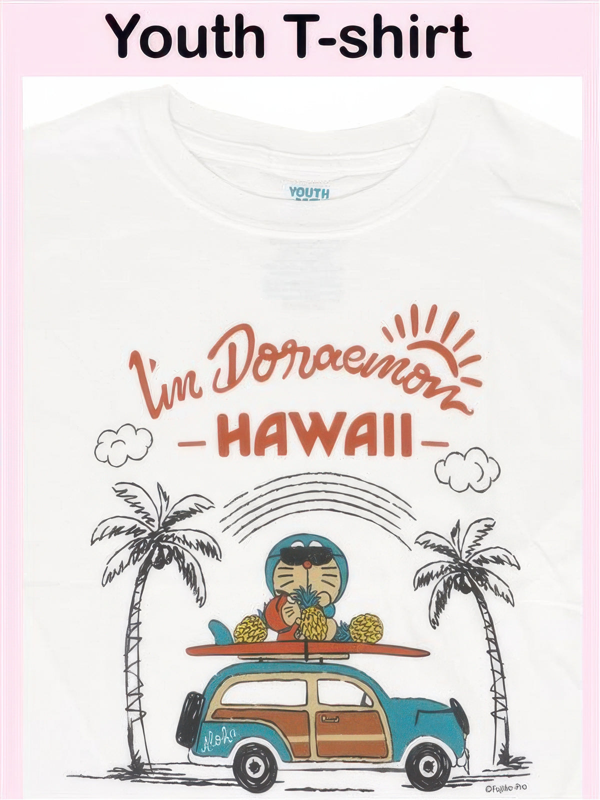 Ka Makani - [Hawaii Exclusive] Woody Car 100%Cotton I'm Doraemon Youth T-shirt