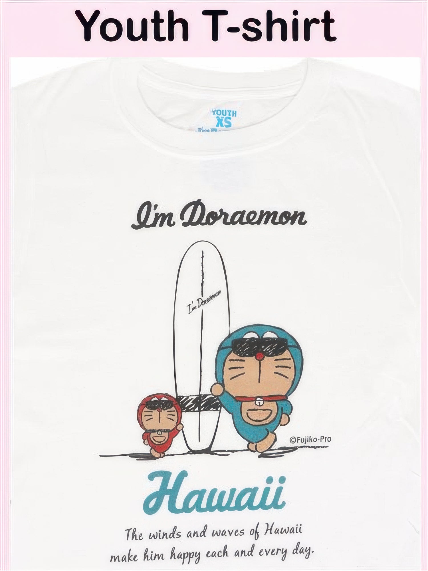 Ka Makani - [Hawaii Exclusive] Surf 100%Cotton I'm Doraemon Youth
