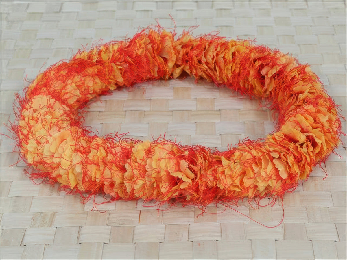 Ka Makani - Orange Alii Headband (Haku Lei)