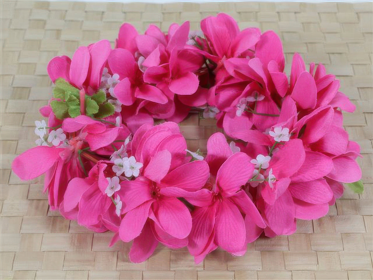 Ka Makani - Pink Plumeria Headband (Haku Lei)