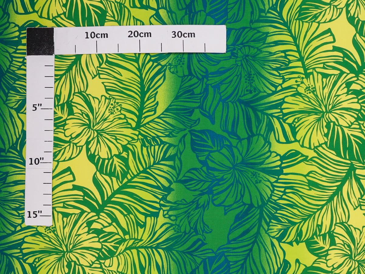 Floral Green leaf pattern fabric 