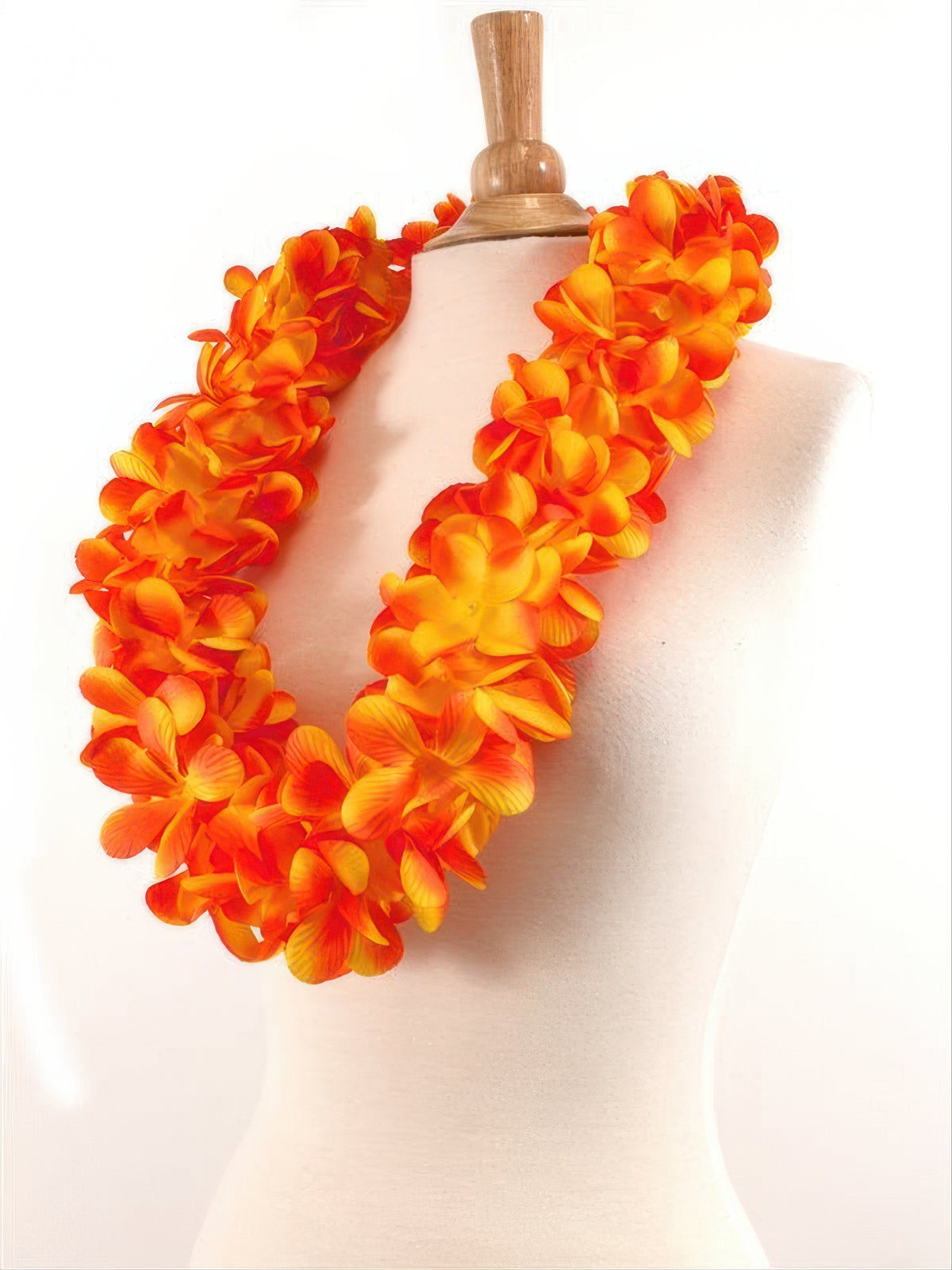Ka Makani - Golden Orange Plumeria Double Lei