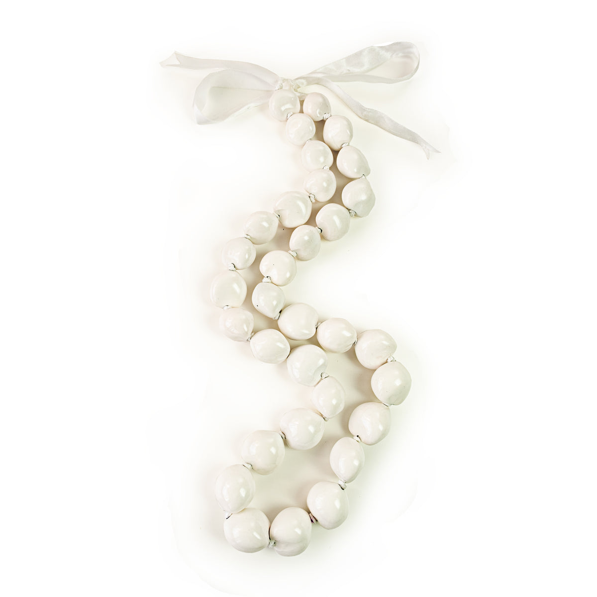 Ka Makani - White Kukui Nut Lei