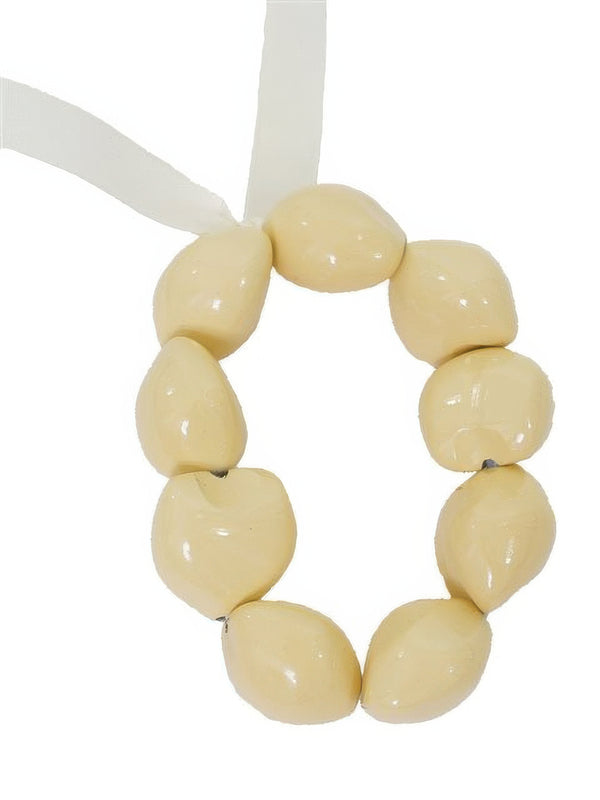 Ka Makani - Natural Painted Kukui Nut Bracelet