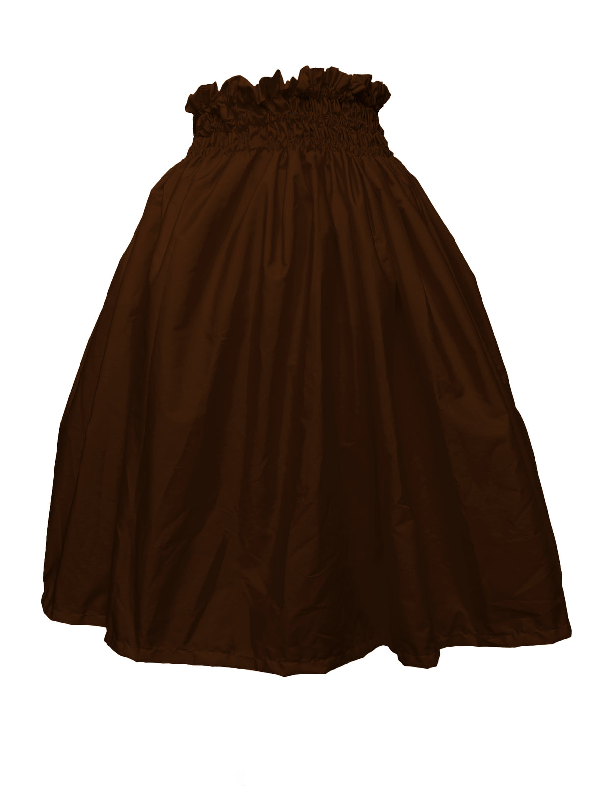 Ka Makani - Solid Brown Poly Cotton Fabric for Hula Pa'u Skirts Custom Pa'u Skirt (3 Bands)