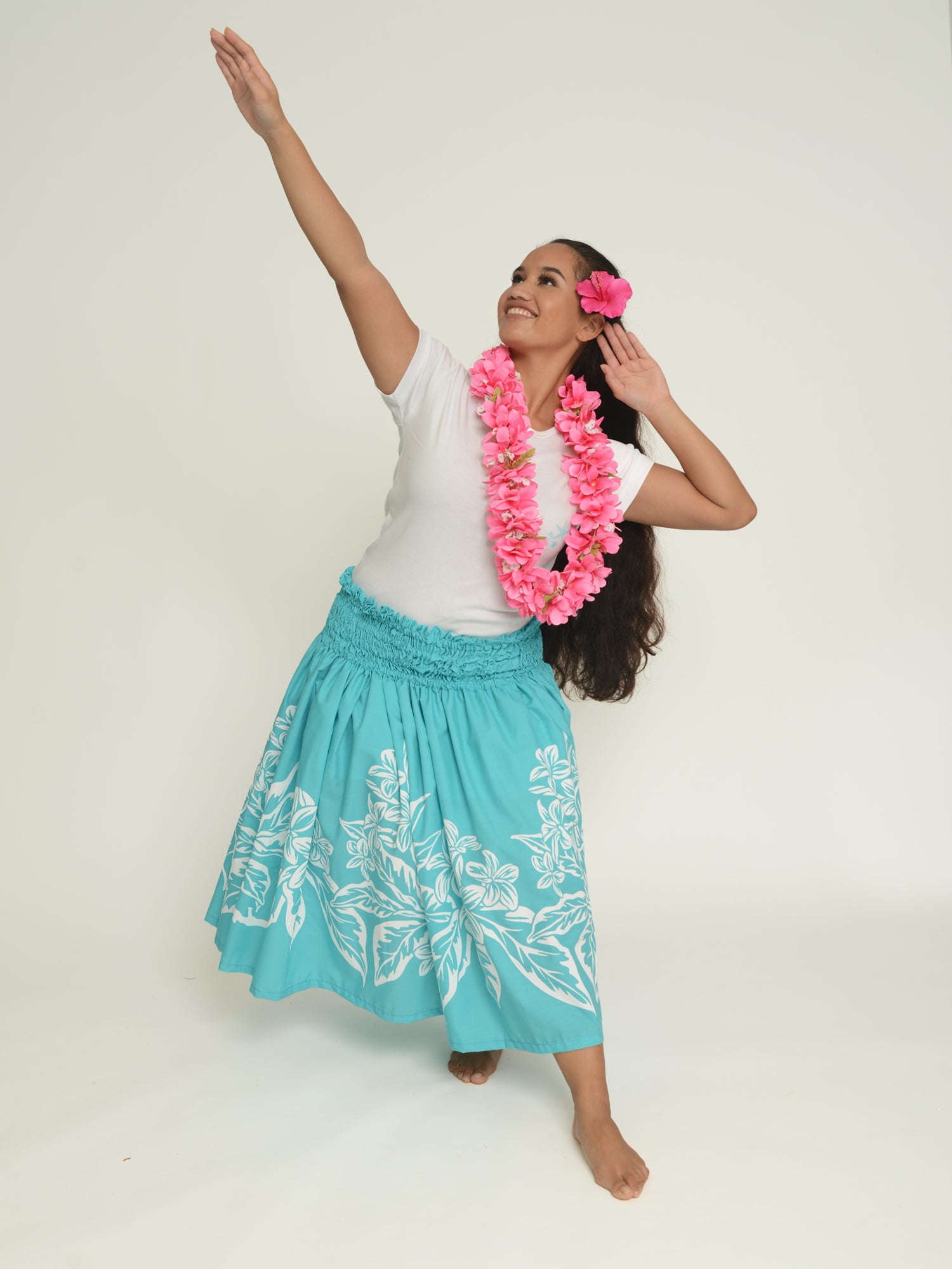Ka Makani - Monstera Fern Poly Cotton Single Hula Pau Skirt / 3