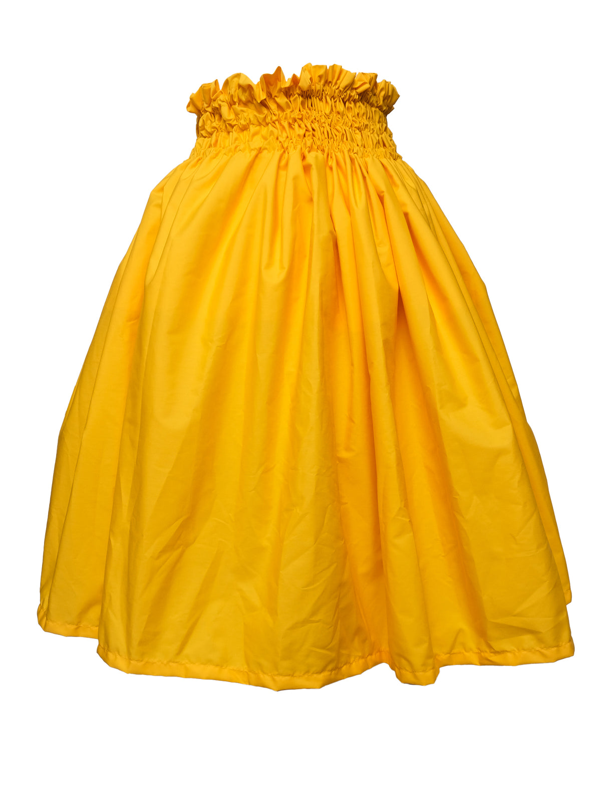 Ka Makani - Solid Gold Poly Cotton Hula Pau Skirt / 3 Bands