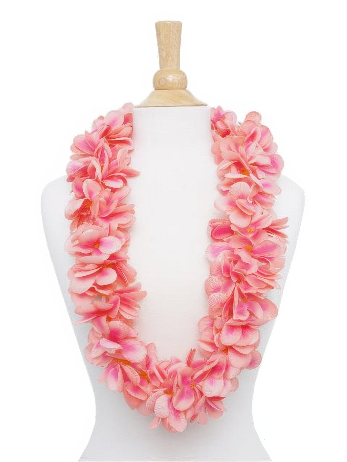 Ka Makani - Peach Aloha Plumeria Double Lei