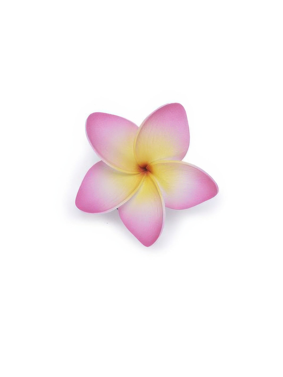 Ka Makani - Pink Single Plumeria Hair Clip 2.5in