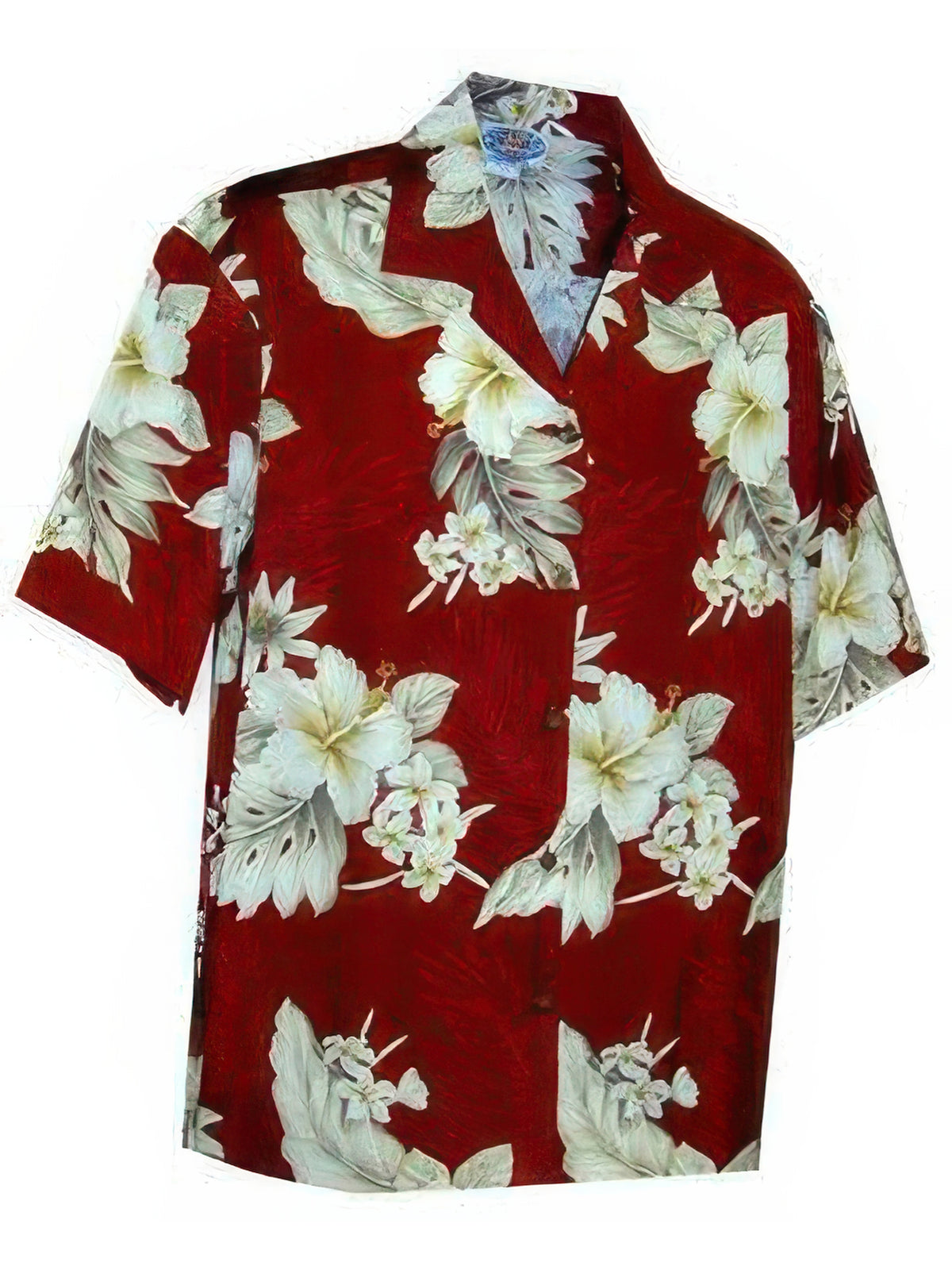 Pacific Legend - Hibiscus Red Cotton Women's Hawaiian Shirt