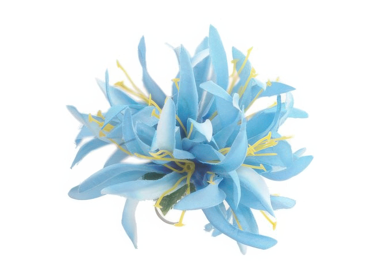 Ka Makani - Sky Blue Small Spider Lily Hair Clip 4.5in