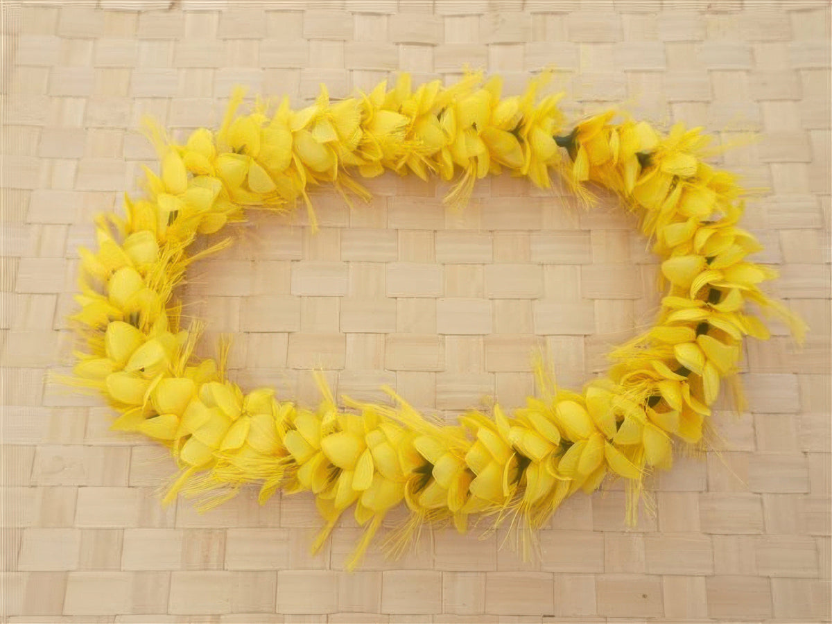 Ka Makani - Yellow Ohai Alii Headband (Haku Lei)