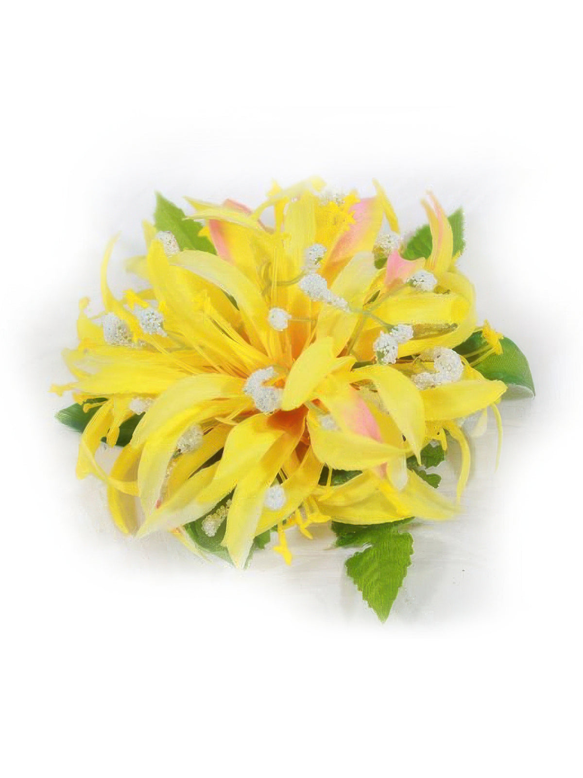 Ka Makani - Yellow Spider Lily Hair Clip 4"x 4.5"
